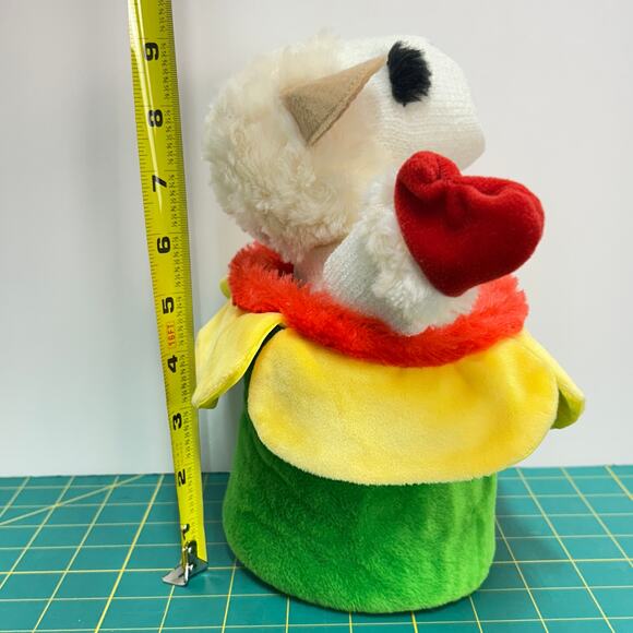 Aurora Lamb Chop 9" Hand Puppet Flower Pot PBS Shari Lewis Kids Plush Doll 2010 - Picture 8 of 13